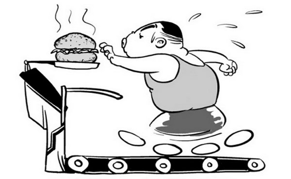 减肥饮食漫画
